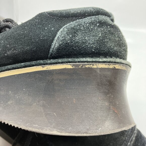 Y2K BC Footwear Black Suede Platform Shoes Womens 7 Whimsigoth Vintage - Picture 9 of 10